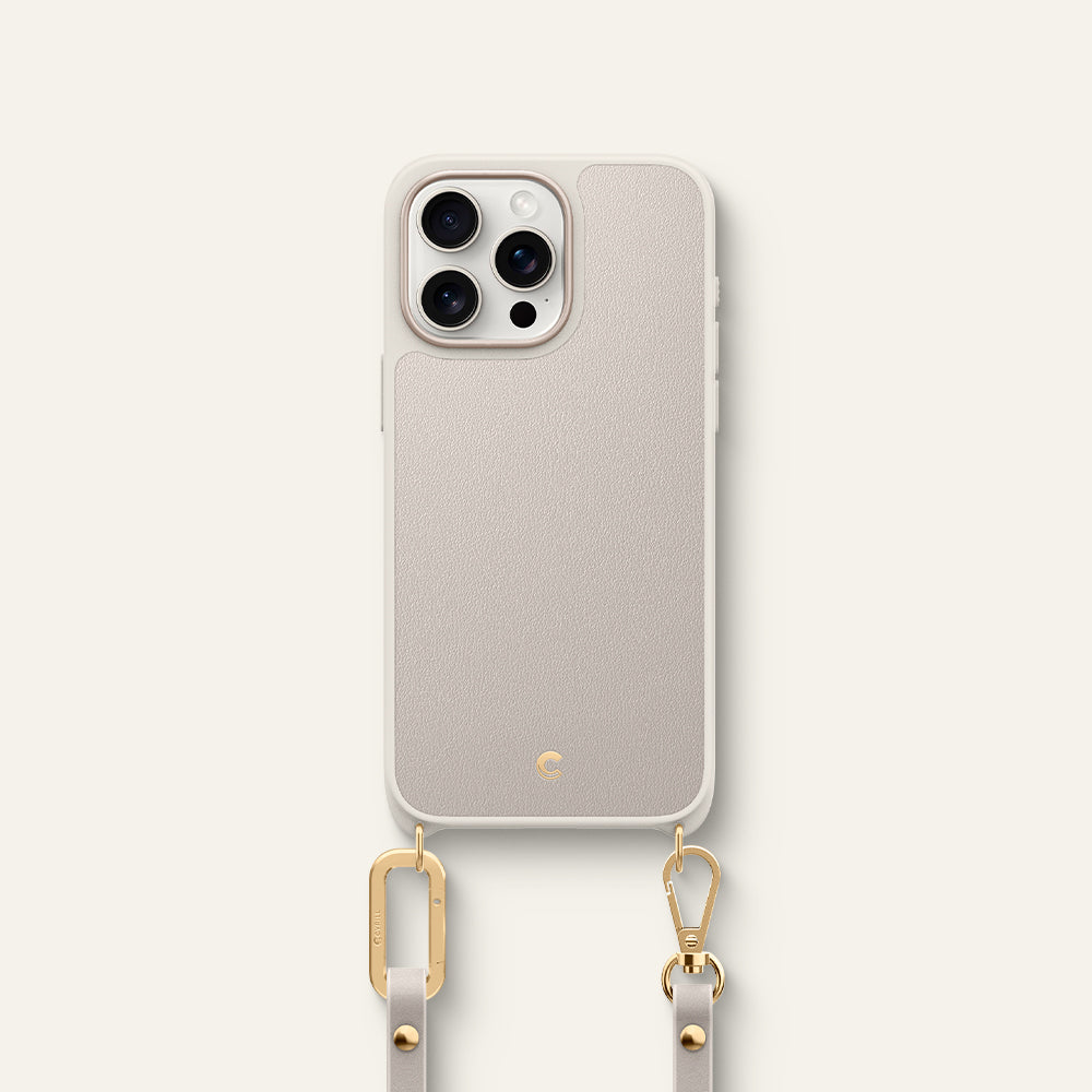 Case APPLE IPHONE 15 PRO MAX Spigen Cyrill Classic Charm MagSafe beige   cases and covers \ Types of cases \ Back Case cases and covers \ Material  types \ Hybrid all